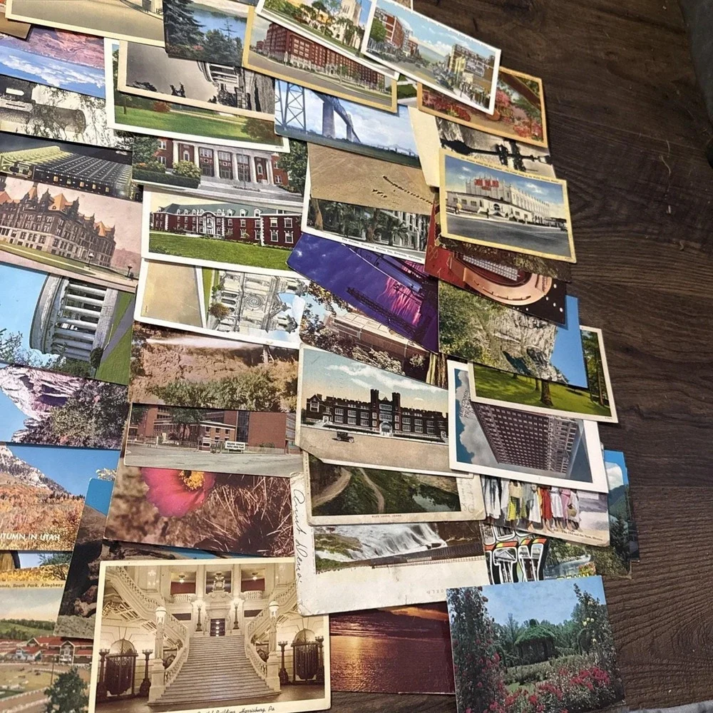 Lot of 100 Vintage Travel Postcards From All Over USA Mix Of Used And Unused